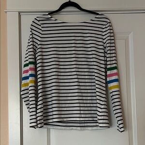 Boden Striped Long Sleeve with Multicolor Accents
